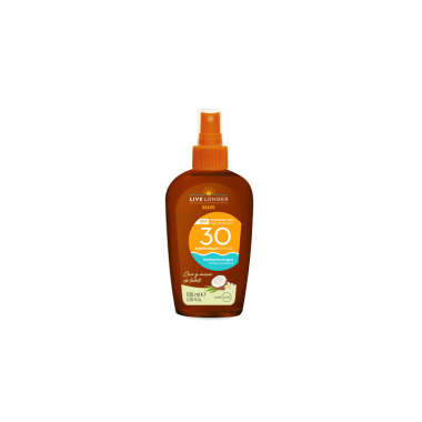 LIVE LONGER SUN ACEITE MONOI Y COCO SPF 30 100 ML SPRAY