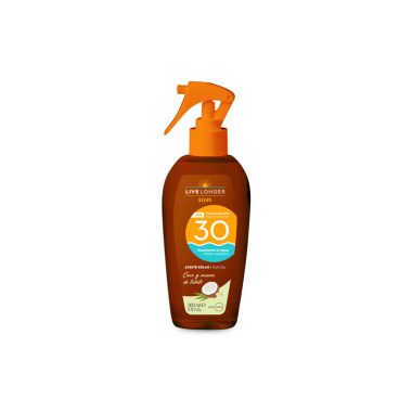 LIVE LONGER SUN ACEITE MONOI Y COCO SPF 30 200 ML SPRAY