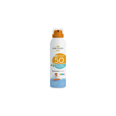LIVE LONGER SUN LOCION MONOI SFP 50 200 ML AEROSOL Niños