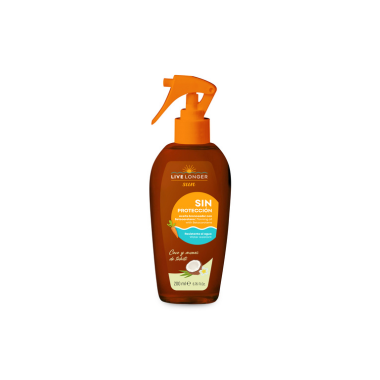 LIVE LONGER SUN ACEITE MONOI Y BETACAROTENO SPF 00 200 ML SPRAY