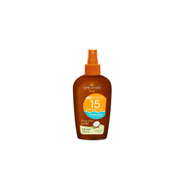 LIVE LONGER SUN ACEITE MONOI Y COCO SPF 15 100 ML SPARY